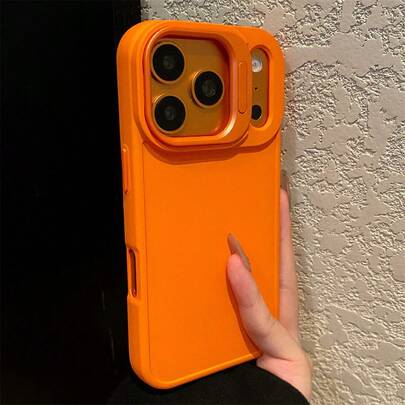 Ốp lưng điện thoại cao cấp 2 trong 1 chống sốc, có khung giữ ống kính, tương thích với iPhone 17 Pro Max, 17Pro, 16 Pro Max, 15, 14, 16 Plus, 13 Pro Max, bảo vệ camera, giá đỡ, bao phủ toàn diện, chống rơi vỡ, bề mặt mờ.