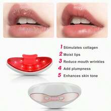 650mAh Electric Lip Plumper, LED Heated Portable Lip Protector, Rechargeable Lip Enhancer Pump With Eye Protection Function - White - View 4