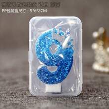 1pc Crown Digital Candle Peacock Blue Creative Birthday Candle Daily Best Birthday Gift For Mother To Girlfriend,Princess Birthday Party - Birthday Candle Number - View 6