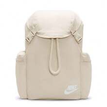 Nike Heritage 聚酯纤维双肩包，男女通用休闲双肩包，浅矿物木棕色/白色 - 香檳色 - 查看 1