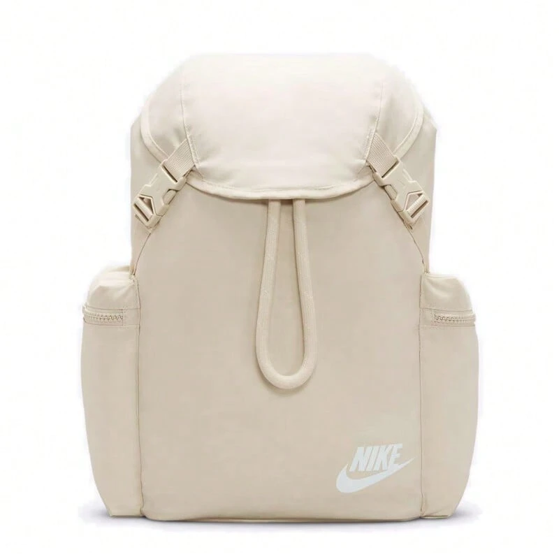 Nike Heritage 聚酯纤维双肩包,男女通用休闲双肩包,浅矿物木棕色/白色 - 香檳色 - 查看 1
