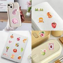 50PCS Mediterranean Tomato Art Aesthetic Stickers Laptop Graffiti Room Skateboard Scrapbooking Phone Sticker Decals Funny Stickers Kindle Scrapbook Supplies Laptop Sticker - 1 Set - View 8