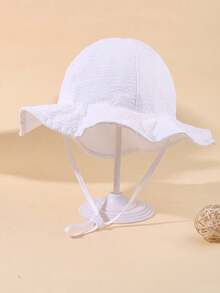 2pcs/Set Baby Sun Protection Hat UPF 50+, Toddler Beach Hat With Large Brim For Summer, Unisex - Multicolor - View 7