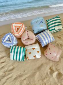 2 chiếc phao tay bơi hình hoạt hình dễ thương, chất liệu PVC, phù hợp cho mọi lứa tuổi, dùng cho giải trí dưới nước ở ao/bãi biển, dụng cụ hỗ trợ tập bơi mùa hè, phụ kiện vui chơi dưới nước. - Nhiều màu - Xem 2