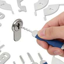 Bộ dụng cụ thợ khóa hoàn chỉnh 25 món | Bộ dụng cụ mở khóa bằng thép không gỉ bền chắc để mở khóa khẩn cấp và luyện tập kỹ năng. - A - Xem 10