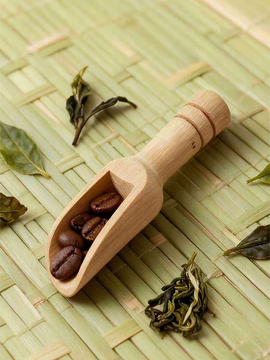 1/3/5/10 piezas Cuchara pequeña y linda de madera de bambú, Cuchara para sal de 5.5g/0.194oz, Adecuada para el hogar y la cocina, Regalo pensado para papá y mamá, Cuchara para granos de café de bambú, Cuchara para hojas de té, Cuchara para sales de baño, Cuchara para polvos, Cuchara para miel, Juego de múltiples piezas, Regalo para esposa o madre - Multicolor - Ver 1