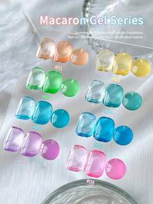 SHANGFEIYA 10ml Macaron Candy Color Gel Nail Polish 8 Colors Summer Ice Transparent Multi-Color Dopamine Gel Manicure Salon DIY Home Use 1pc/8pcs - Multicolor - View 5