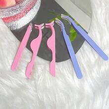 45 Degree Angled Eyelash Curler, Professional Eyelash Extension Tool, Stainless Steel Slanted Tweezers For Eyebrow Shaping And Facial Hair Removal, Essential Makeup Beauty Tool - Eyelash Curler and False Eyelash Assistant - View 4