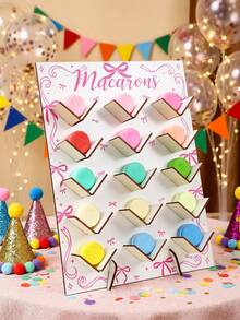 Giá trưng bày bằng gỗ 15 ngăn hình nơ hồng và bánh macaron, thích hợp cho các buổi họp mặt gia đình, tiệc sinh nhật, trang trí đám cưới, tiệc mừng em bé, tiệc tiết lộ giới tính, lễ kỷ niệm, trưng bày thực phẩm nhà bếp, trang trí nhà cửa, đồ dùng tiệc tùng. - nơ - Xem 5