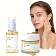 韩国护肤套装 - 去角质保湿，50毫升玻尿酸精华液 + 50毫升豆浆滋养精华液 - 豆 - 查看 2