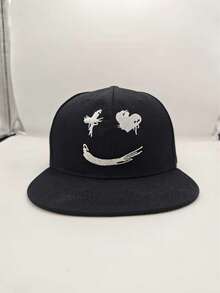 Mũ lưỡi trai biểu cảm quỷ dữ mùa xuân hè mới - Mũ chống nắng đơn giản, phong cách đường phố, hip-hop, kiểu mũ bowler cho nam và nữ. - A - Xem 11