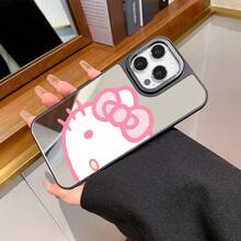 SANRIO 1 chiếc ốp lưng điện thoại 3 trong 1 bằng acrylic mới, chắc chắn, chống rơi vỡ, họa tiết sáng tạo, dày dặn, tương thích với Apple 17 ProMax/Air, 16, 11/12/13/14 Plus, XR, 7/8 Plus, 15 ProMax - màu đen - Xem 5