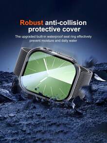 Ốp bảo vệ 3 trong 1, bao gồm cả miếng dán màn hình, tương thích với dòng sản phẩm 10/9/8/SE2/7/6/SE/5/4/3/2/1 - Khung bảo vệ siêu mỏng 49mm/46mm/42mm/45mm/44mm/41mm/40mm | Ốp bảo vệ PC cứng cáp bao phủ toàn diện | Ốp bảo vệ đồng hồ siêu mỏng độ phân giải cao - Trong suốt - Trong sáng - Xem 5