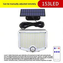 153/210 LED Luz de Solar, Luz de Sensor de Movimiento para Jardín Exterior, 3 Modos de Iluminación, Impermeable, Luz Solar Dividida Adecuada para Garajes, Pasillos y Otras Áreas sin Luz Solar Directa. - Lámpara de pared dividida alimentada por energía solar - Ver 2