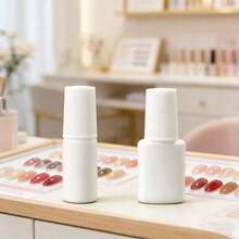 1/2pcs 10ml White Reusable Plastic Liquid Storage Bottle With Fine Brush, Nail Polish Refill Container - Multicolor - View 14