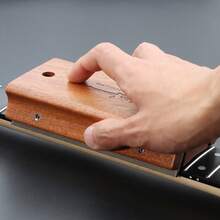 2-In-1 Wooden Guitar Fret File Set, For Luthier Repair And Maintenance, Includes Crowning And Beveling Tools - Multicolor - View 4