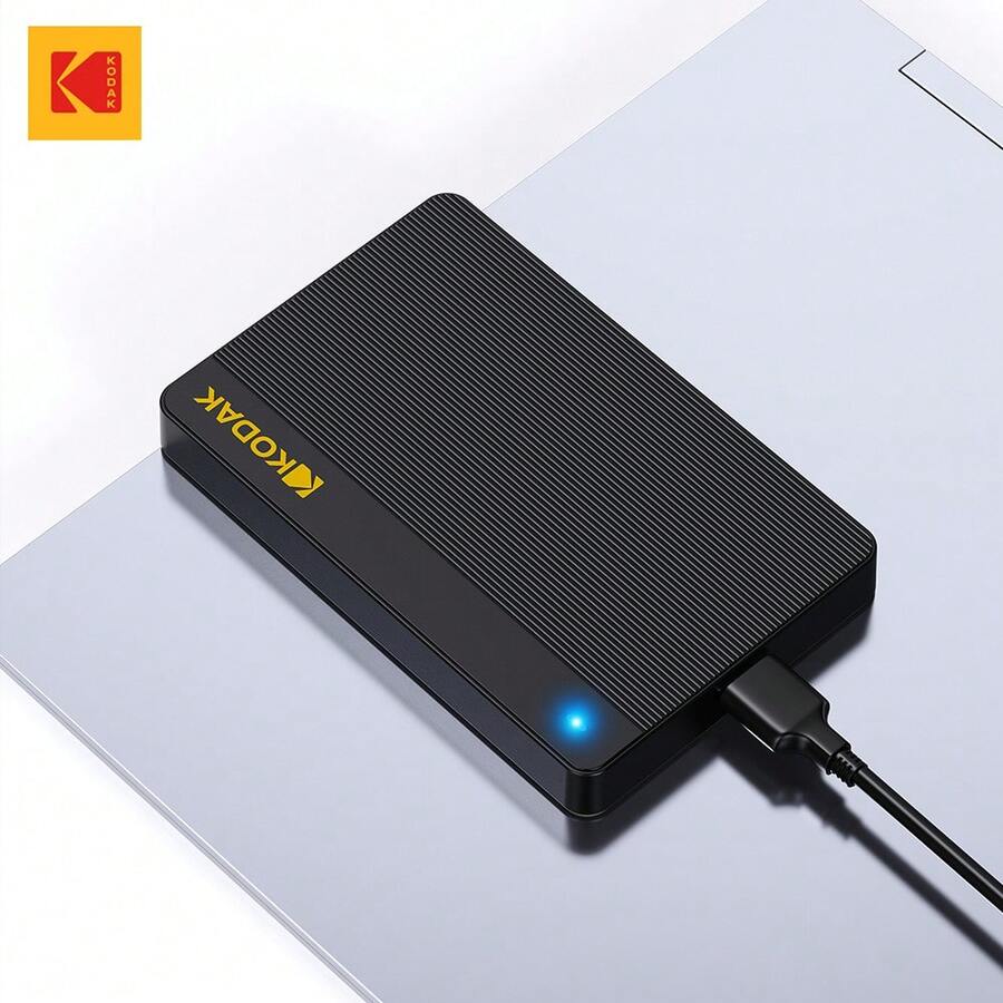 Kodak 柯达 P160 外置硬盘 500GB/1TB USB3.0 便携式硬盘，兼容 PlayStation PS4/PS5、Xbox、Mac、PC - 查看 1