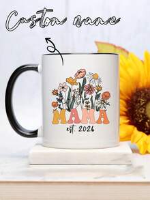 Tasse à café personnalisable avec photo/nom, Tasse maman, Cadeau pour nouvelle maman, Cadeau fête des mères, Cadeau pour maman pour la première fois, Tasse à café maman personnalisée, Tasse en céramique personnalisée, Tasse maman personnalisée, Modèle maman 2026, Tasse à café fête des mères, Cadeau pour nouvelle maman, Vaisselle romantique, Convient aux femmes et aux hommes, Cadeau pour la famille et les amis, Halloween, Noël, Anniversaire, Cadeau de bureau - Multicolore - Voir 2