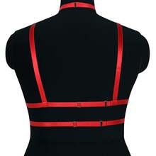 Punk Sexy Gothic Style Party Women's Body Harness Bra Waist Belt, Minimalist Sexy Crop Top Cage Waist Belt Accessories, Suspender Bra, Suitable For All Seasons - A - View 5