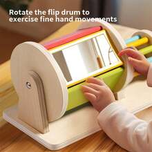 Flip Drum Musical Toy Set, Growth Gift For Kids 18M+, 2 Styles Available, Wooden Material To Accompany Babies Exploring The Wonderful Sound World - Multicolor - View 5