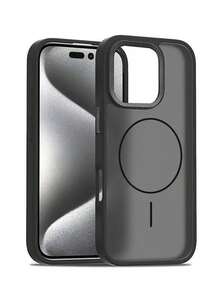 Compatible With IPhone 17 Pro Max/16/15/14/13/12/11, High Transparency Magnetic Adsorption Phone Case, Diamond Texture Lens Protection Anti-Drop Protective Cover - Multicolor - View 2