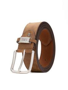 1条经典复古扣PU皮腰带，男女通用休闲简约时尚百搭腰带，适合日常佩戴或作为礼物 - BH1030 - 查看 8