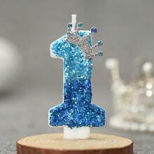 1pc Crown Digital Candle Peacock Blue Creative Birthday Candle Daily Best Birthday Gift For Mother To Girlfriend,Princess Birthday Party - Birthday Candle Number - View 8