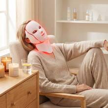 7-Color LED Beauty Mask For Women, USB Rechargeable With Touch S Creen, Portable Multi-Functional, Ideal Valentine's Day Gift For Girlfriend & Female Friends - Facial Skincare Tool - 查看 8