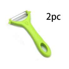 2pcs Stainless Steel Peeler, Multi-Function Kitchen Peeler Suitable For Potatoes, Fruits And Vegetables Like Oranges, Apples And Kiwis - Multicolor - View 9