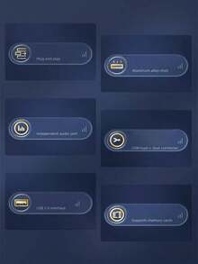 USB C HUB 适配器扩展坞，USB3.0 多功能电脑 SD 卡读卡器 - 銀色 - 查看 3