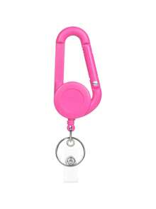 Retractable Key Chain, Heavy Duty Multifunctional Carabiner ID Holder, Retractable Key Chain With ID Holder, Upgraded Version With Carabiner Belt Clip And Key Ring, Unisex - Multicolor - View 7