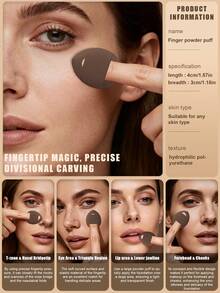 33 PIEZAS Juego de herramientas de maquillaje que incluye: 25 PIEZAS Juego de brochas de maquillaje + 1 pieza Bolsa de aseo y cosméticos multiusos con cremallera impermeable + 1 pieza Esponjas de limpieza facial + 1 pieza Esponjas de maquillaje + 1 pieza Borlas de polvo triangulares + 1 pieza Borlas de polvo circulares + 1 pieza Mini esponjas de maquillaje + 1 pieza Borla de polvo de cojín de aire + 1 pieza Herramientas de limpieza de brochas de maquillaje, todo en uno y fácil para principiantes | Listo para viajar y regalar | Perfecto para principiantes/ella - Marrón - Ver 6