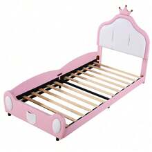 Kids Bed Frames, Headboards & Footboards - Pink + Upholstered + 90cm*200cm - View 7