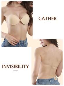 1/2 chiếc áo ngực nâng ngực vô hình (dày 3cm) - Đồ lót silicon siêu dính dành cho nữ; Lý tưởng cho váy cưới. Một món đồ không thể thiếu trong tủ đồ mùa hè - Hoàn hảo cho váy và áo tank top - Có thể tái sử dụng. - Nhiều màu - Xem 6