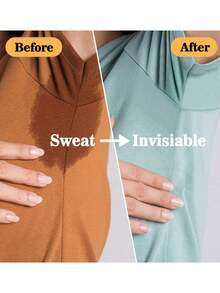 1/10/20/30/50片装一次性腋下吸汗垫，隐形透气腋下吸汗垫，男女通用，日常/运动/旅行防汗贴 - 白色 - 查看 7