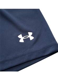 Under Armour 男女通用短裤，2026 夏季新款足球训练运动健身透气短裤 25500218-409 - 藏蓝色 - 查看 3