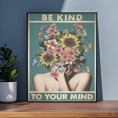 1 Tranh đính kim cương 5D tự làm - "Vòng hoa tỏ tình dịu dàng" - Tranh đính kim cương acrylic tròn nhiều kích cỡ, thích hợp trang trí bàn làm việc, bàn học, phòng khách, phòng ngủ, phòng khách. Món quà trang trí nhà cửa lý tưởng, phù hợp cho người mới bắt đầu và người yêu thích thủ công, ý tưởng quà tặng thủ công, hoàn hảo cho các buổi họp mặt gia đình, tiệc sinh nhật và các ngày lễ khác nhau.