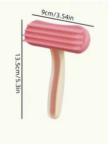 1 chiếc lược chải lông thú cưng bằng silicon với lông mềm mại và đầu hình trái tim - Lược chải gỡ rối nhẹ nhàng, mát-xa cho thú cưng nhỏ như mèo, chó, thỏ, chuột lang giúp giảm rụng lông. - Xem 3