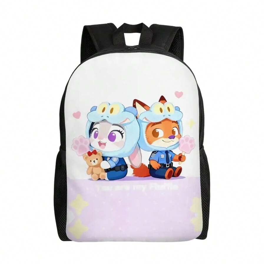 1PC Back To School Backpack Zootopia 2 Daypack Cute Judy And Nick Light Outdoor Sturdy Shoulder Rucksack - Colorful - View 1