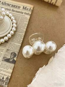 6 chiếc kẹp tóc ngọc trai giả sang trọng, dễ thương, thanh lịch, thích hợp cho nữ sinh, học sinh, quà tặng ngày lễ. - Nhiều màu - Xem 6