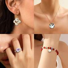 聚合物粘土转印纸、蝴蝶图案、一次性水溶性粘土转印纸、软陶瓷耳环、珠宝模具和聚合物粘土 - A - 查看 5