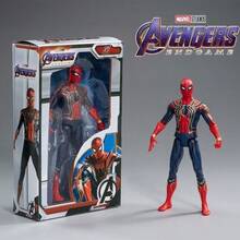 Mô hình tượng nghệ thuật Marvel Series, mô hình nhân vật hành động có thể cử động, Iron Spider-Man/Thor/Thanos/Iron Man/Captain America/War Machine/Hulk, 4 inch và 7 inch, có thể dùng làm quà tặng - Nhiều màu - Xem 9