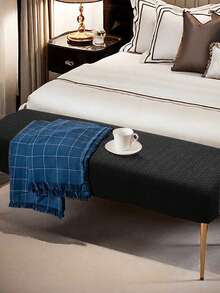 1 Tấm phủ ghế dài họa tiết trừu tượng, vải jacquard co giãn, phong cách tối giản hiện đại, dày và dài, bền và chống bám bẩn, chống mèo, thích hợp cho nhà ở, văn phòng, ghế dài, ghế đàn piano, ghế ngồi, v.v. - màu đen - Xem 4