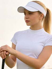 1pc Women's Casual Baseball Cap, Polyester Fiber, Versatile For Daily And Outdoor Use - Multicolor - View 4