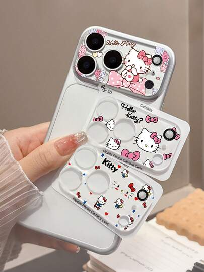 SANRIO 适用于 17 Pro Max 的 3D 立体高清镜头膜，卡通相机镜头保护膜
