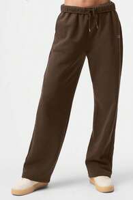 Alo Yoga Accolade Straight Leg Sweatpant Unisex Black Oversized Look U5012rg - màu nâu - Xem 2