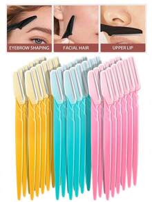 30/24/12/6/3/1pc Women's Exfoliating Razor - Women's And Men's Facial Razor, Eyebrow Razor And Face Razor - Exfoliating Facial Razor And Exfoliator As Skincare Tool, Makes Skin Smoother - Multicolor - View 1