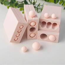 Mold + Cutter + Thickness Ruler Set, Soft Clay Modeling Tools For Beading, Round Earrings, Polymer Clay Jewelry Making, Includes Mold, Cutter, Thickness Ruler, Jewelry Making Kit - Apricot - View 8