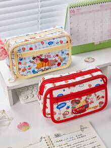 1 hộp bút vải canvas hình quả táo và chú cún hoạt hình dễ thương, túi đựng văn phòng phẩm học sinh tối giản dung tích lớn, túi đựng bút kiểu dáng ngọt ngào dành cho bé gái, hộp đựng đồ dùng văn phòng, hộp bút dung tích lớn chất lượng cao, phụ kiện bàn làm việc, thích hợp làm quà tặng ngày Valentine, đồ dùng học tập, đồ dùng giải trí ở trường, phần thưởng học đường, đồ dùng lớp học cho giáo viên, đồ dùng cần thiết cho năm học mới. - Apple Puppy - Xem 5