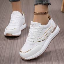 New Oversized Air Cushion Lightweight Casual Women's Shoes Women's Sports Shoes Road Running Shoes White Shoes Comfortable Outdoor Travel Shoes - Platinum - View 8
